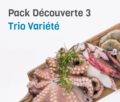 Pack Découverte – Trio Variété | Fruits de mer surgelés BNF