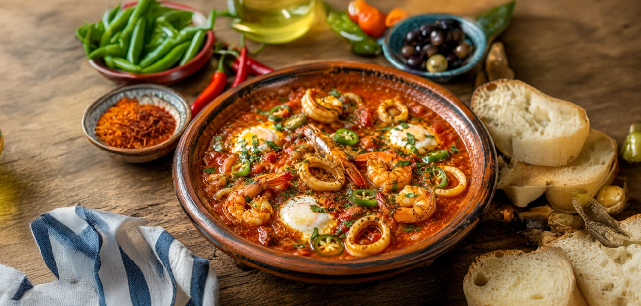 Ojja fruits de mer : un plat tunisien authentique et savoureux